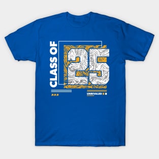 Class of 2025 Urban Streetwear // Graduation Class of '25 Gold T-Shirt